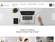Tablet Screenshot of paramountassetscorp.com